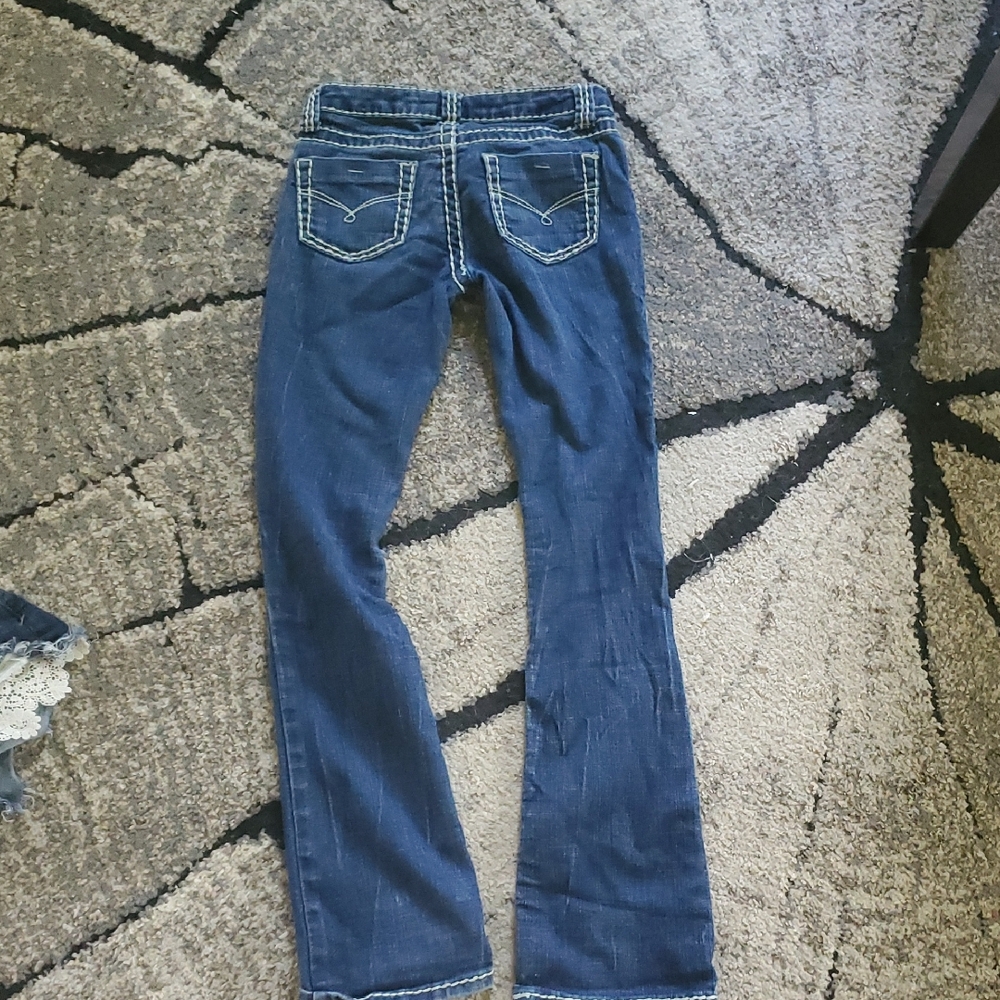 Blue Asphalt Women's Boot Cut Jeans - Dark Blue
